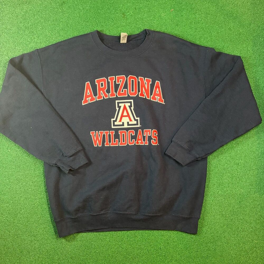 Size L Mens – Arizona Wildcats University NCAA Navy Crewneck Sweatshirt